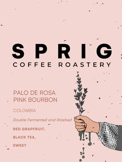 colombia palo de rosa pink bourbon washed